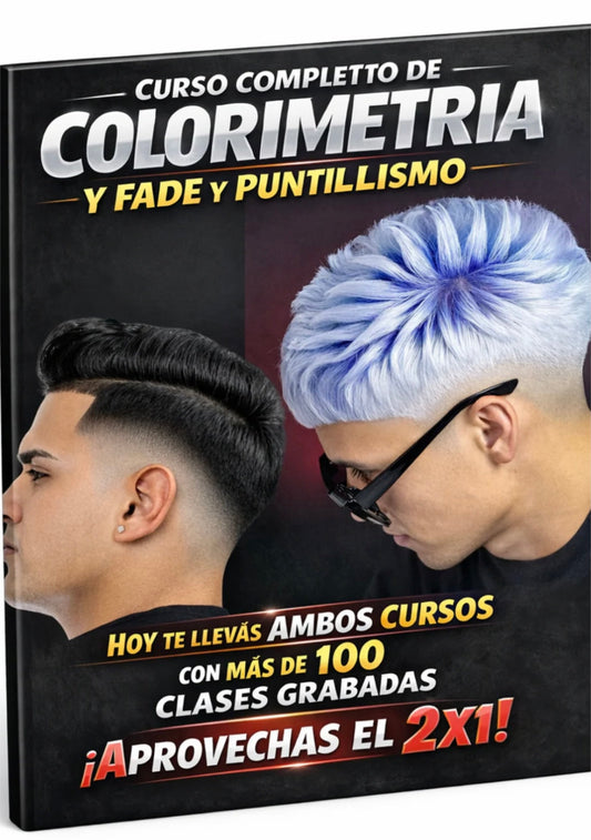 🎁PROMO 2X1 DE HOY CURSO COMPLETO DE COLORIMETRIA Y FADE 🎁 ACCESO PARA SIEMPRE